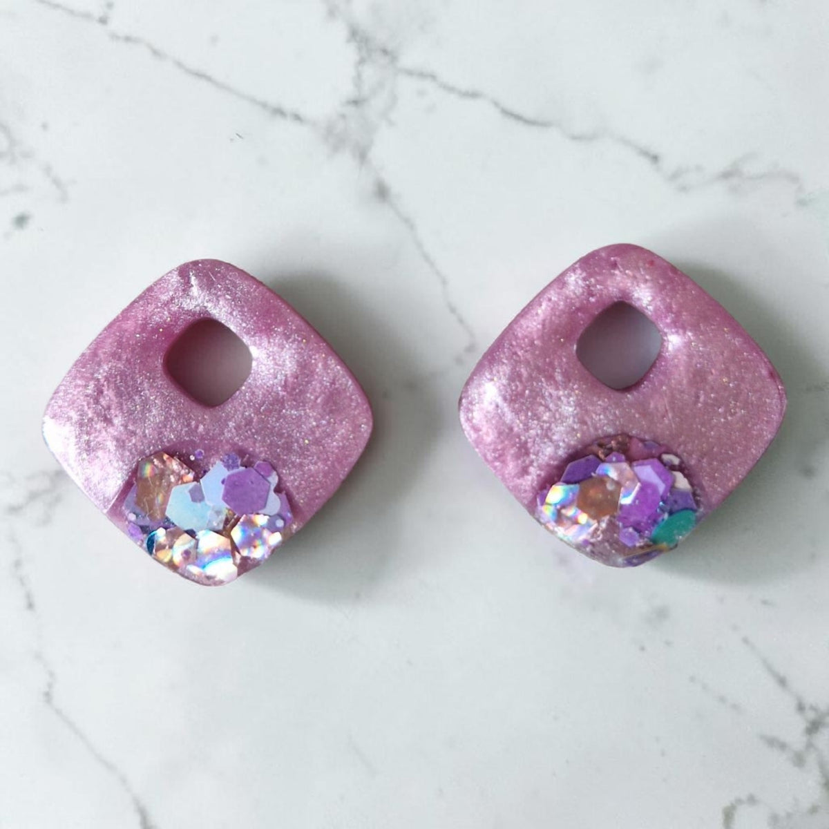 Alya (rose nacré et paillettes)