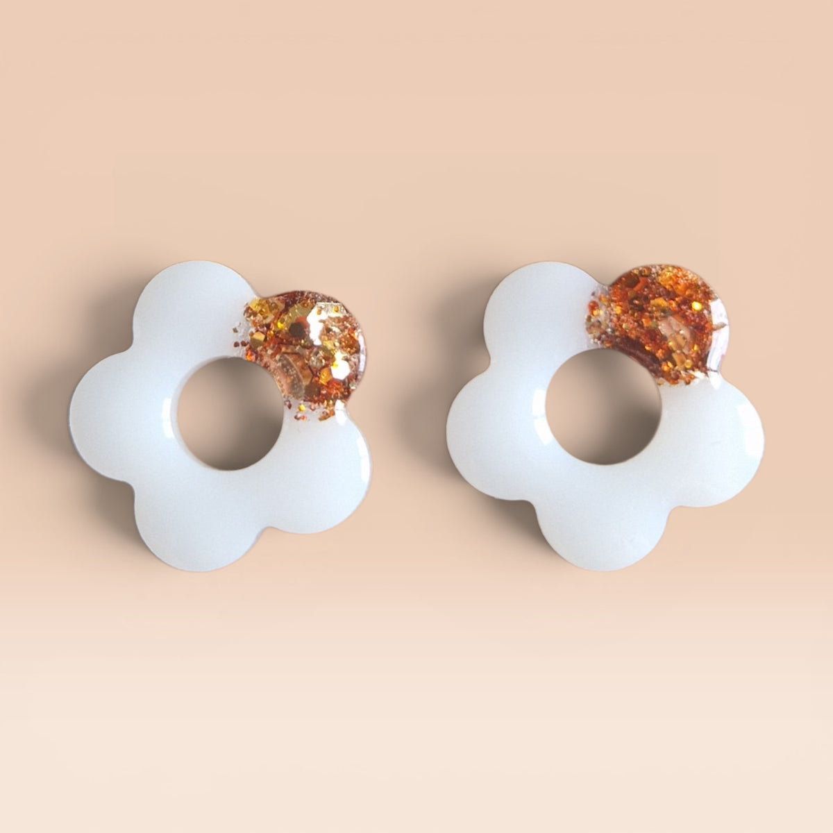 Juliette (blanc paillettes cuivrées)