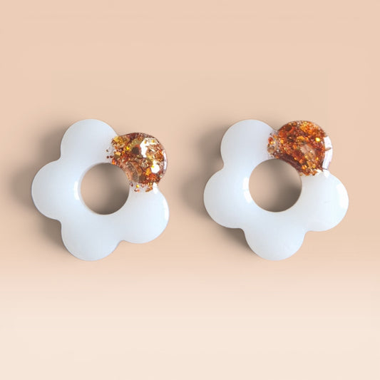 Juliette (blanc paillettes cuivrées)