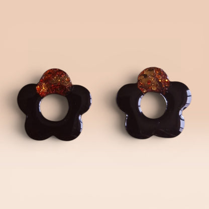 Juliette (noir et paillettes cuivrées)