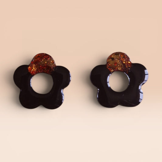 Juliette (noir et paillettes cuivrées)