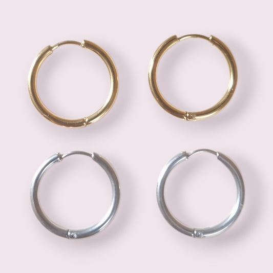 Créoles lisses (19mm)