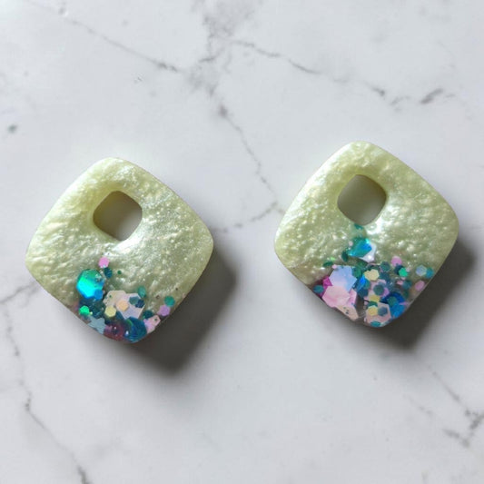 Alya (vert nacré et paillettes)