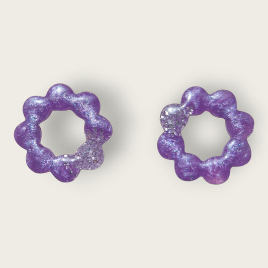 Baïa - mini (violet insert argenté)