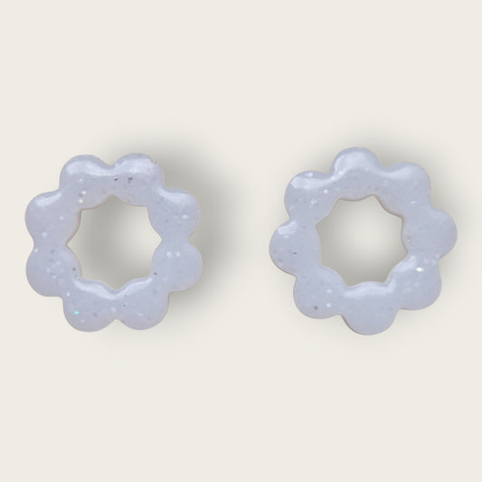 Baïa - mini (blanc paillettes argent)