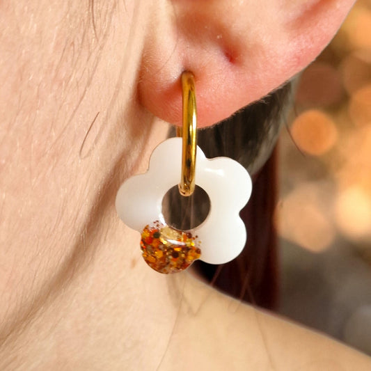 Juliette (blanc paillettes cuivrées)