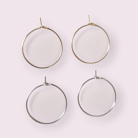Créoles fines (20mm)