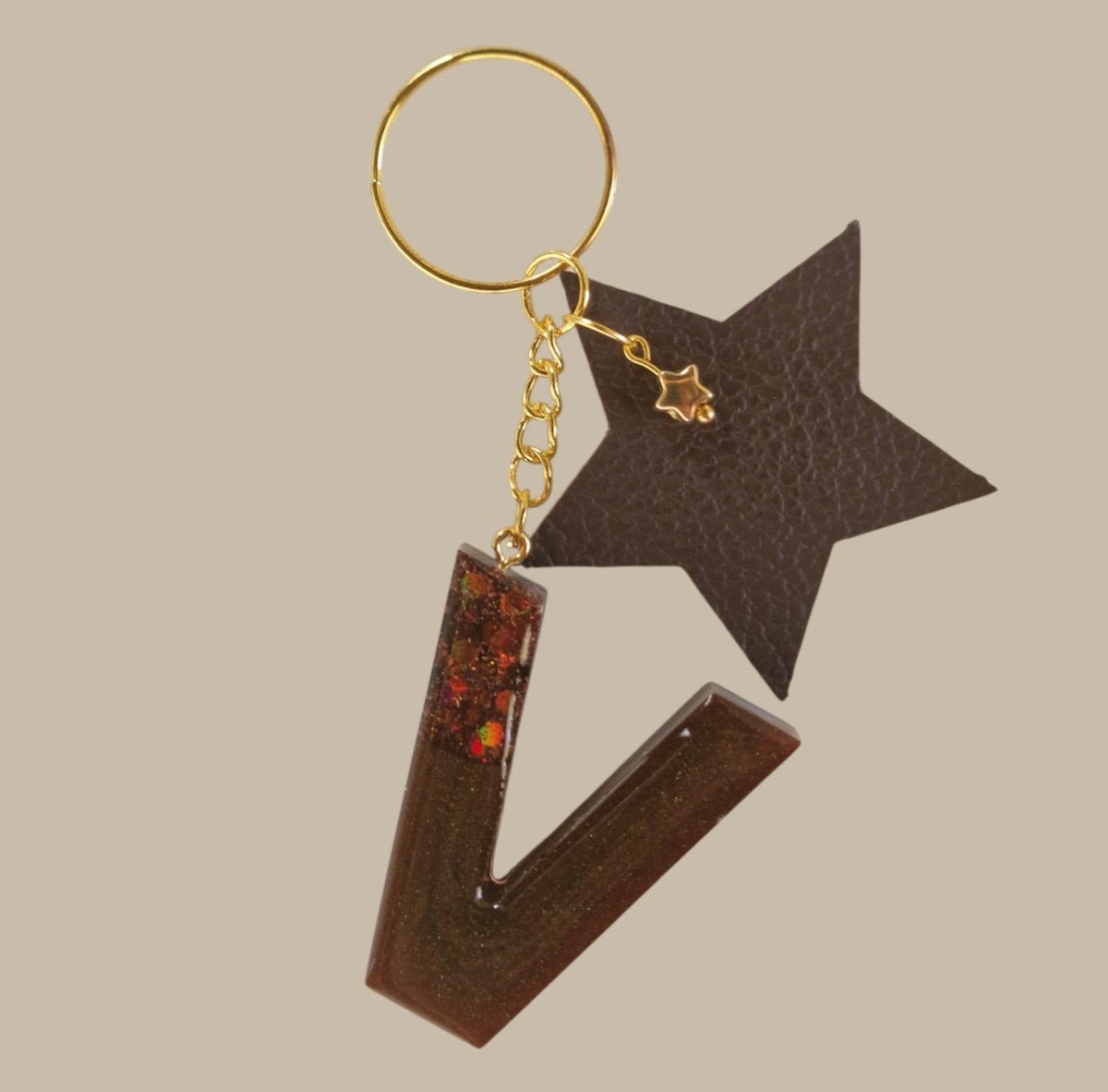 Porte-clés lettre "V"