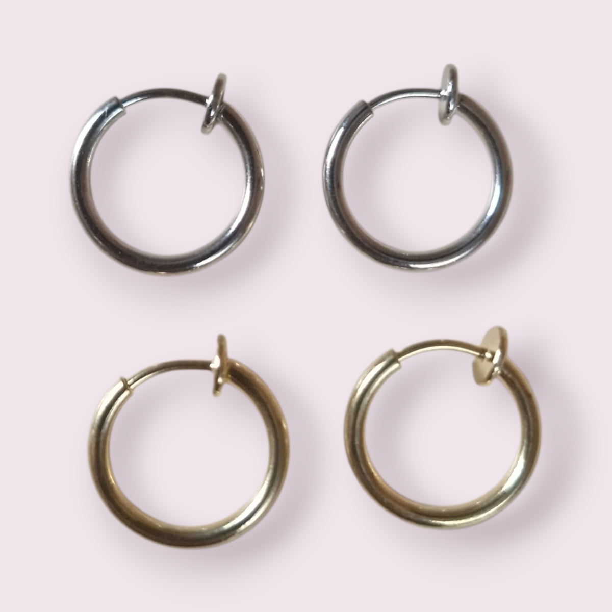 Créoles (13mm) - Spécial oreilles non percées